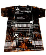 Load image into Gallery viewer, Positive Shipping Label Bleach Tee (Size Medium)
