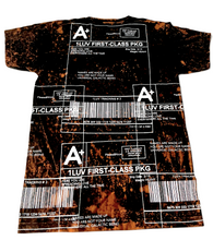Load image into Gallery viewer, Positive Shipping Label Bleach Tee (Size Medium)
