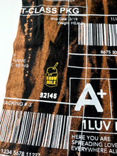 Load image into Gallery viewer, Positive Shipping Label Bleach Tee (Size Medium)
