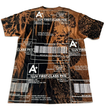 Load image into Gallery viewer, Positive Shipping Label Bleach Tee (Size Large)
