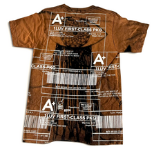 Load image into Gallery viewer, Positive Shipping Label Bleach Tee (Size Small)
