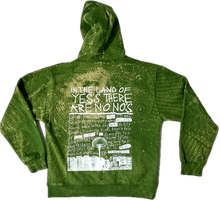 Load image into Gallery viewer, Team Yes Doily Bleached Hoodie (Size Medium)
