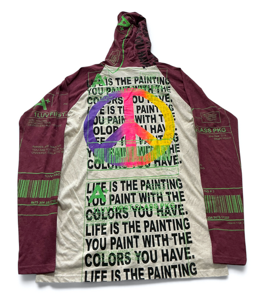 Life is The Painting You Paint Hoodie (Size Medium)