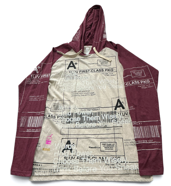 Positive Shipping Label Hoodie (Size Medium)