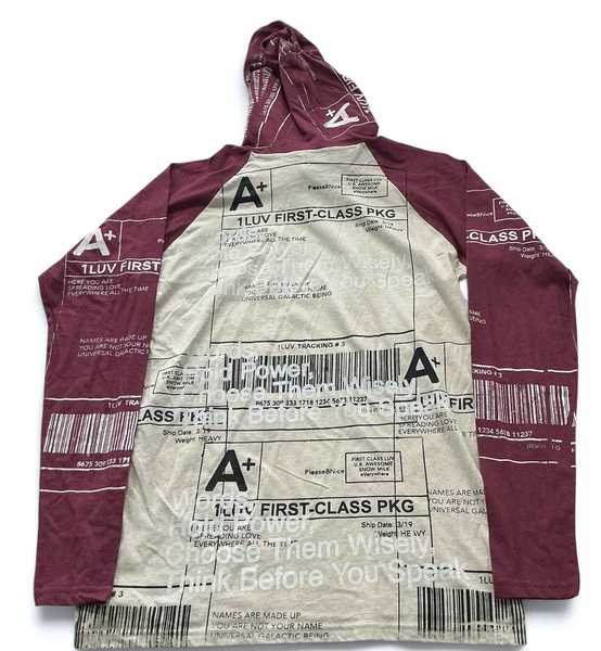 Positive Shipping Label Hoodie (Size Medium)