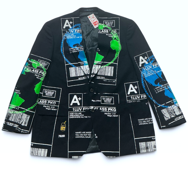 Positive Shipping Label Blazer (Size 46R)