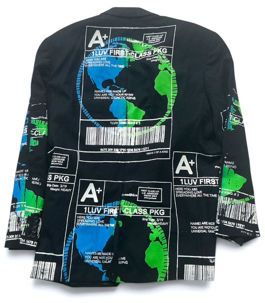 Positive Shipping Label Blazer (Size 46R)