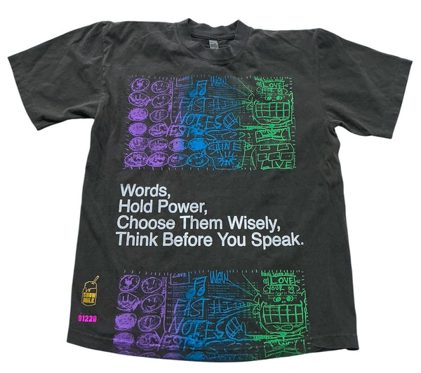 Words Hold Power 6.5oz Tee (Size Medium)