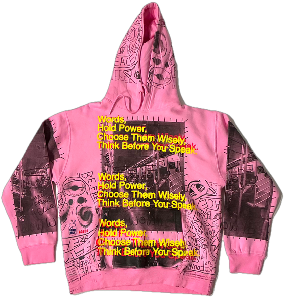 Words Hold Power Hoodie (Size Large)