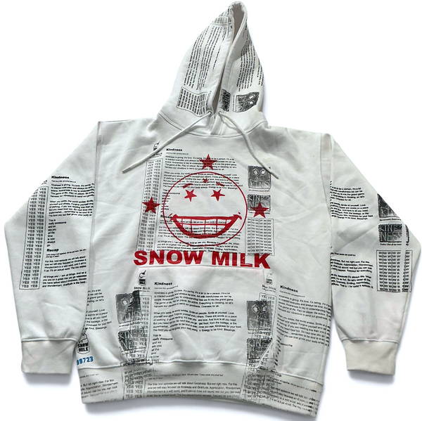 Snow Milk Kindness Hoodie (Size Large)