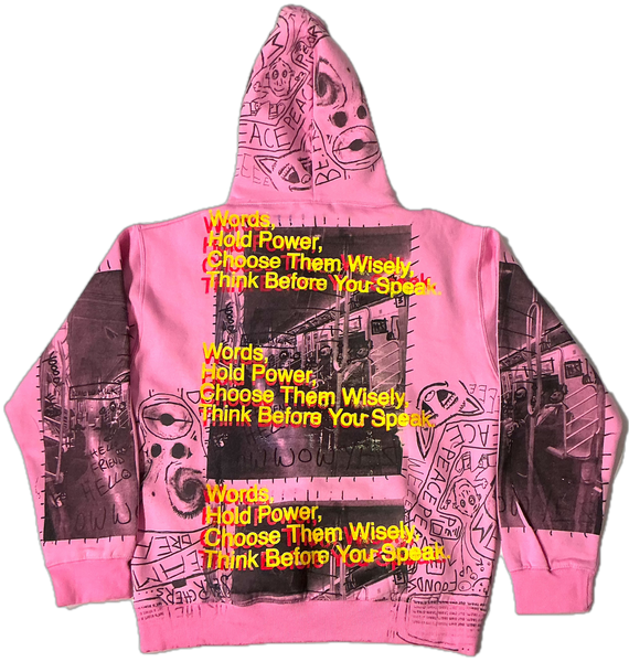 Words Hold Power Hoodie (Size Large)