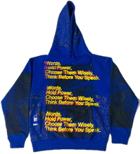 Load image into Gallery viewer, Words Hold Power Hoodie (Size Medium)

