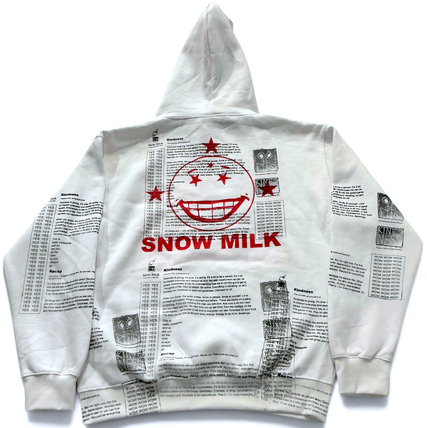 Snow Milk Kindness Hoodie (Size Large)