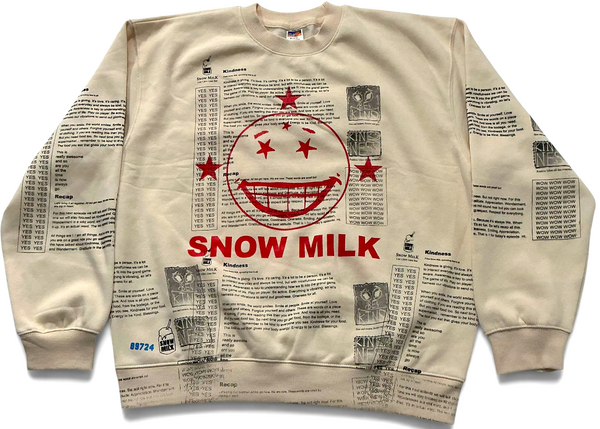 Snow Milk Kindness Crewneck (Size Large)