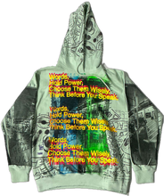 Load image into Gallery viewer, Words Hold Power Hoodie (Size Small)
