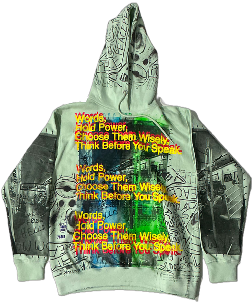 Words Hold Power Hoodie (Size Small)