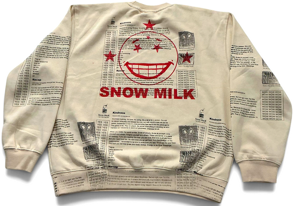 Snow Milk Kindness Crewneck (Size Large)