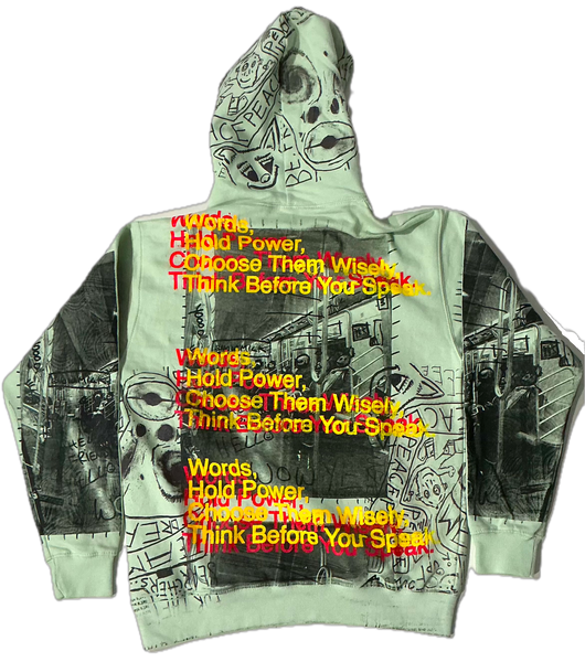 Words Hold Power Hoodie (Size Small)