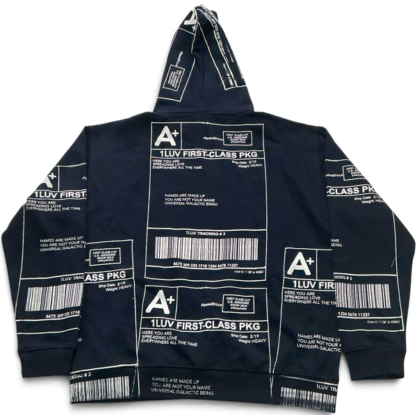 Positive Shipping Label Hoodie (Size XL)