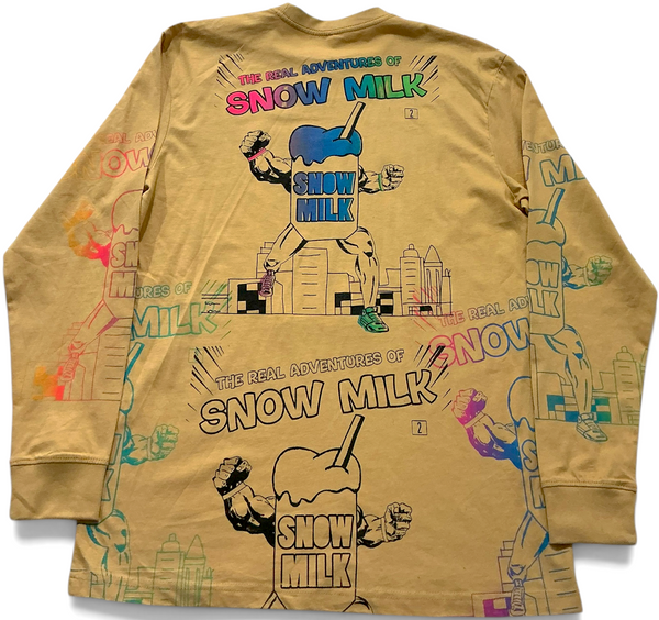 The Real Adventures Of Snow Milk Long Sleeve Tee (Size Medium)