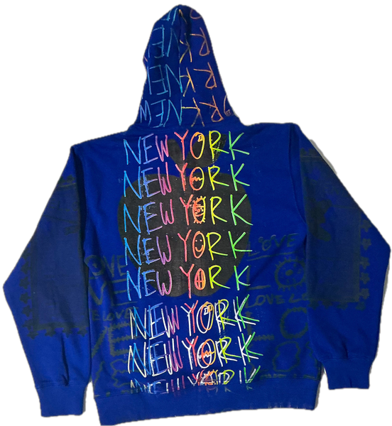 Big Apple Big Love Zip Up Hoodie (Size Medium)
