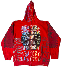 Load image into Gallery viewer, Big Apple Big Love Zip Up Hoodie (Size Large)
