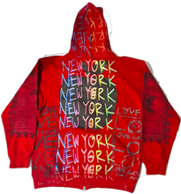 Load image into Gallery viewer, Big Apple Big Love Zip Up Hoodie (Size Large)

