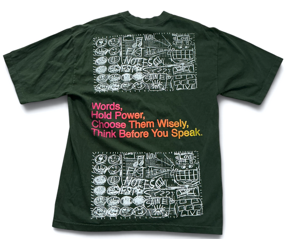 Words Hold Power 6.5oz Tee (Size Medium)