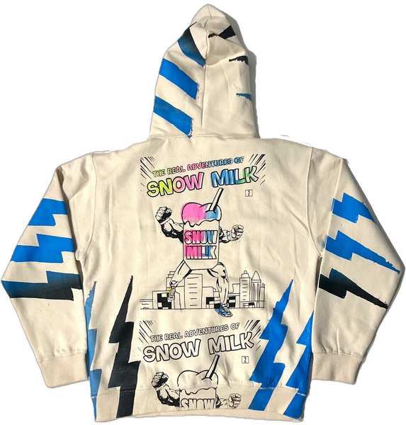 Snow Milk Comic Book Hoodie (Size Large)