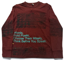 Load image into Gallery viewer, Words Hold Power Crewneck (Size Small)

