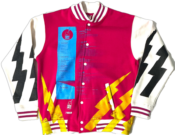 Lightning Resume Varsity Jacket (Size Large)