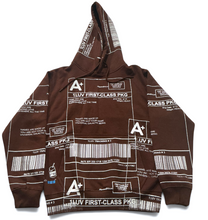 Load image into Gallery viewer, Positive Shipping Label Hoodie (Size Small)

