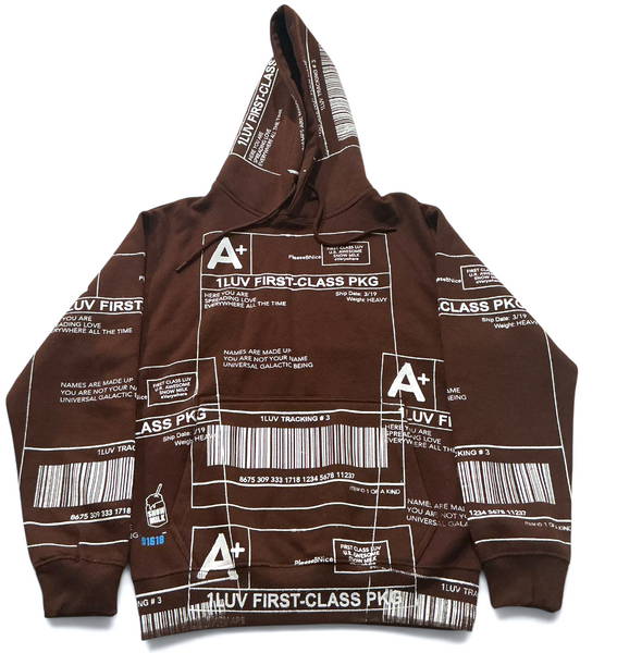 Positive Shipping Label Hoodie (Size Small)