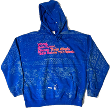 Load image into Gallery viewer, Words Hold Power Doily Bleached Hoodie (Size 2XL)
