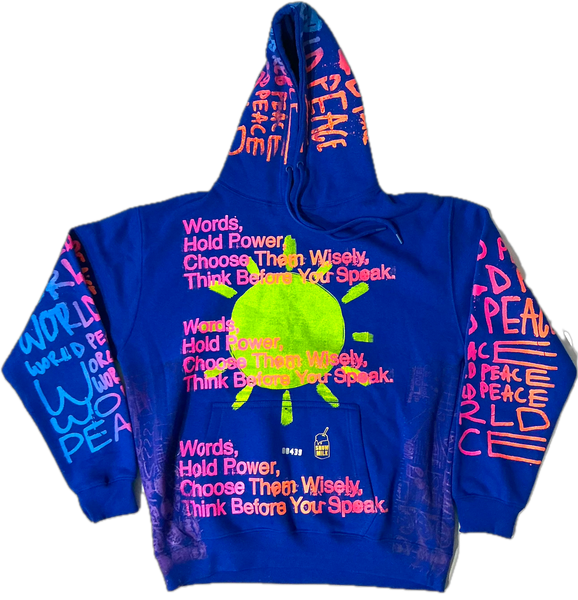 Words Hold Power Hoodie (Size Large)