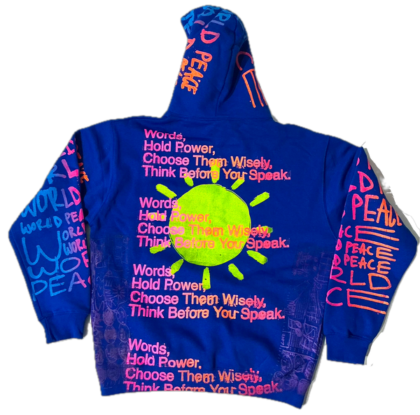 Words Hold Power Hoodie (Size Large)