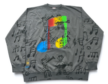 Load image into Gallery viewer, Music Notes Crewneck (XL)
