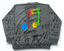 Load image into Gallery viewer, Music Notes Crewneck (XL)
