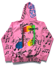 Load image into Gallery viewer, Music Notes Hoodie (Size Small)
