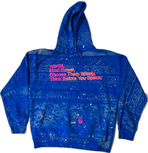Load image into Gallery viewer, Words Hold Power Doily Bleached Hoodie (Size XL)

