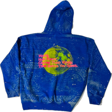 Load image into Gallery viewer, Words Hold Power Doily Bleached Hoodie (Size XL)
