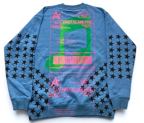 Positive Shipping Label Crewneck (Size Large)