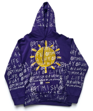 Load image into Gallery viewer, Optimism as A Way of Life Hoodie Tee (Size Medium)
