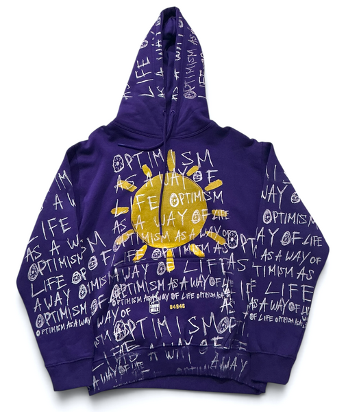 Optimism as A Way of Life Hoodie Tee (Size Medium)