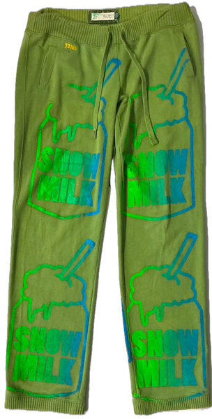 Snow Milk Classic Logo Sweatpants (Size Small)
