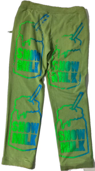 Snow Milk Classic Logo Sweatpants (Size Small)