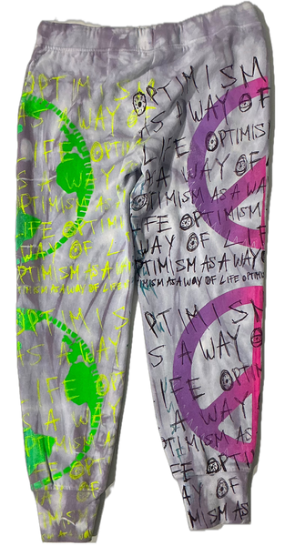 Optimism As A Way Of Life Sweatpants  (Size Small)