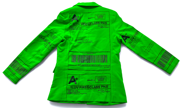 The Positive Shipping Label Music Star Blazer (Size Women's Small)