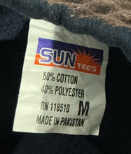 Load image into Gallery viewer, Positive Shipping Label Doily Bleached Sweatpants (Size Medium)
