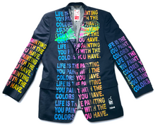 Load image into Gallery viewer, The Life Is The Painting You Paint With The Colors You Have Blazer (Size 42R)
